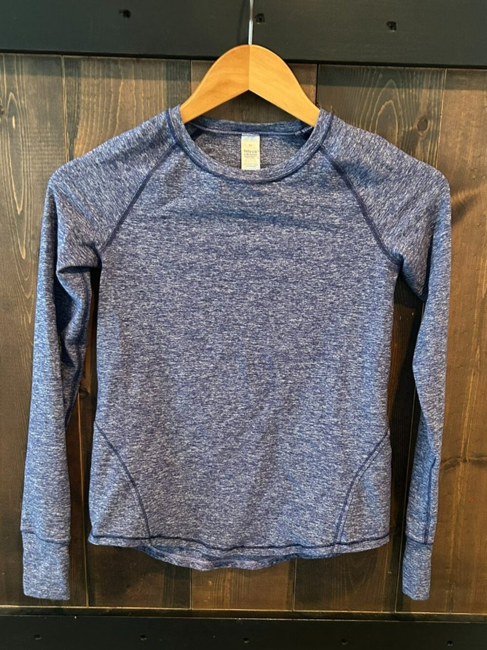 Ivivva Heathered Blue Long Sleeve Tee Girls Size 10